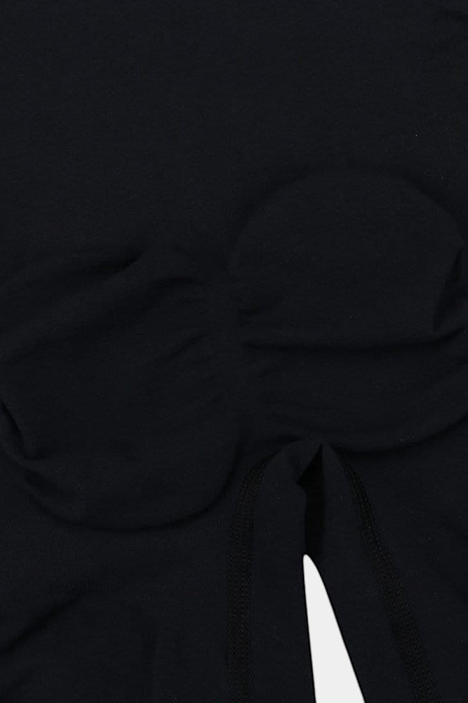 www.modusactive.com black seamless high waist butt lifter shorts made of nylon and elastane with tummy control.