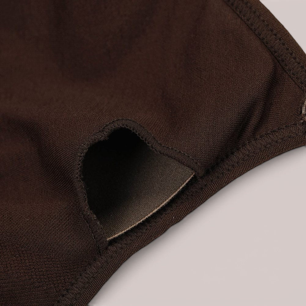 MODUS Sculpt Contour Bra in dark brown, made of nylon and spandex, with removable padding and seamless technology.
