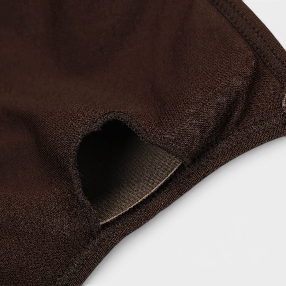 MODUS Sculpt Contour Bra in dark brown, made of nylon and spandex, with removable padding and seamless technology.