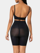 www.modusactive.com black high waist seamless butt lifter shorts made of nylon and elastane, with a no-slip waistband and tummy control.
