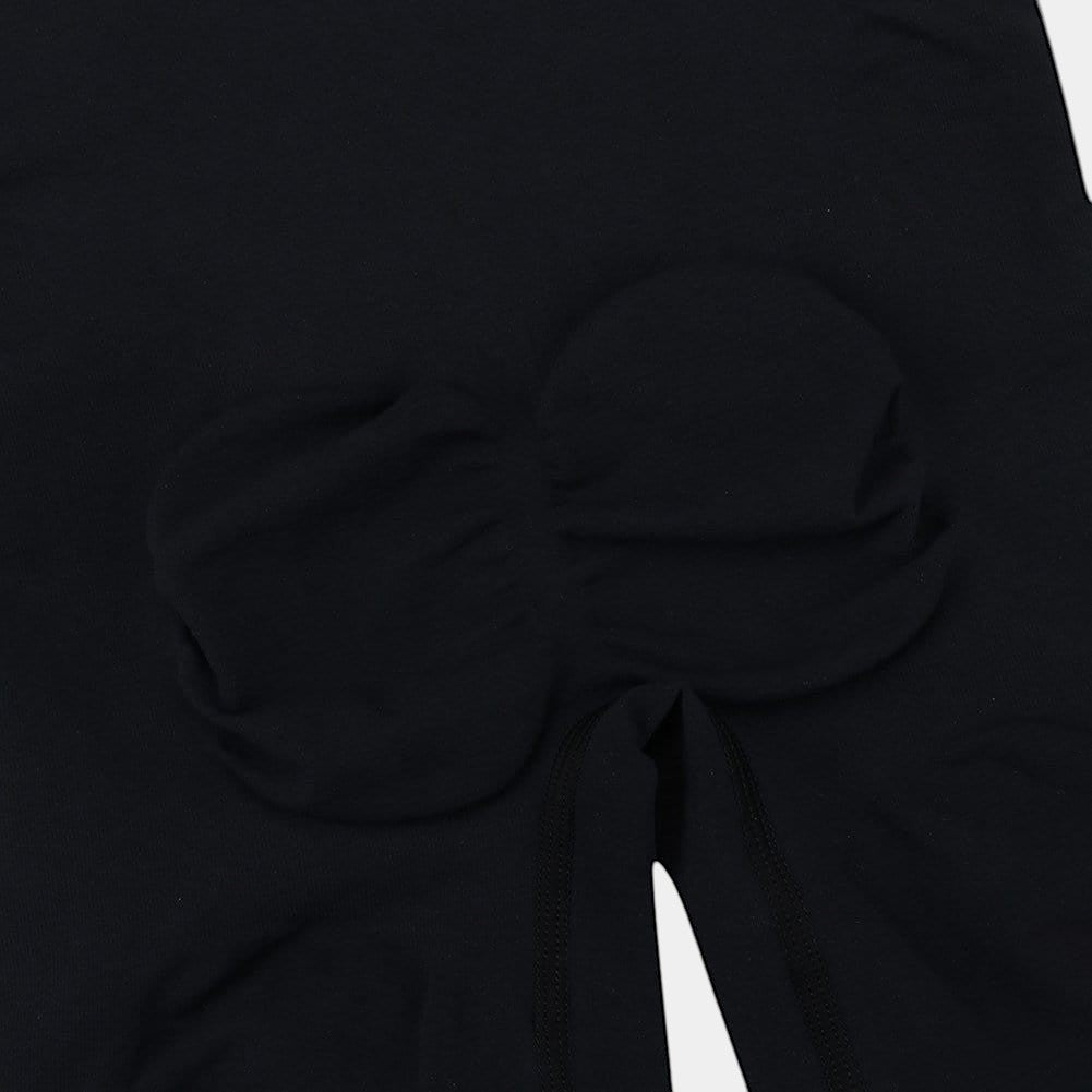 www.modusactive.com black seamless high waist butt lifter shorts made of nylon and elastane with tummy control.