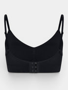MODUS Sculpt™ Contour Bra in black, made from nylon and elastane, featuring adjustable straps and a seamless design.