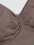 MODUS Sculpt Contour Bra in taupe, made of nylon and elastane, featuring seamless technology and adjustable straps.