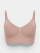 MODUS Sculpt™ Contour Bra in nude, seamless nylon and elastane blend with adjustable straps and removable padding.