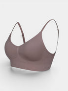 www.modusactive.com Sculpt Contour Bra in taupe, seamless nylon and elastane blend with removable padding and adjustable straps.